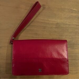 Hobo International RedLeather Wristlet Wallet, Nice!